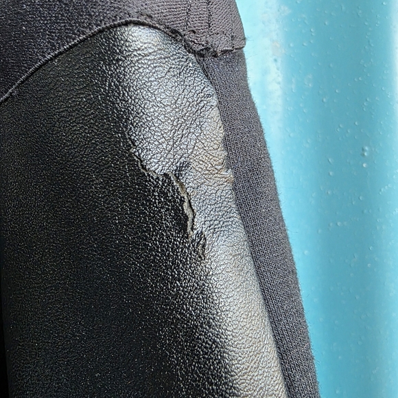 GAP Pleather And Cloth Trousers Pants Medium - Picture 3 of 9